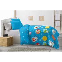 edredon nordico planetas azul cama 90  tamano 180 x 260 cm aprox 350 gcm2 - enrergy colors textil-hogar