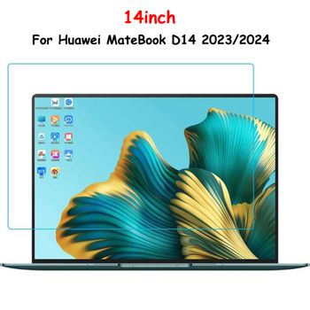 Protector de pantalla para Huawei MateBook D14 2024 de 14 pulgadas, vidrio templado para MateBook D14 2023 de 14 pulgadas, película protectora