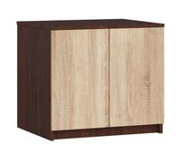 altillo para armario akord s60 wenge 60 cm 2 puertas frente en color wenge 2 estantes 60x51x55 cm