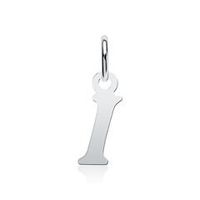 colgante de plata 925 letra i