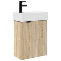mueble de cuarto de bano roble sonoma 455 x 225 x 84 cm