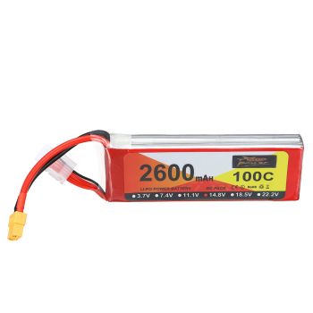 Batería LiPo ZOP Power 14.8V 2600mAh 100C 4S con conector XT60 para Drone RC