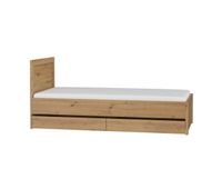 cama 90x200 con cajones kasla madera y antracita