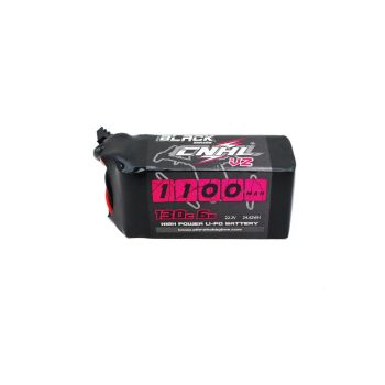 Batería LiPo CNHL Black Series 22.2V 1100mAh 130C 6S con conector XT60 para QAV180/210 QAV250 drone RC FPV Racing