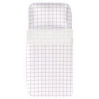 juego sabanas estampadas cuadro malva -  cama135 1 funda almohada 45x