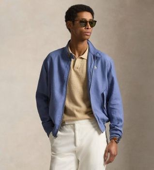 Polo Ralph Lauren para hombre. 710P05061500 Chaqueta The Bedford de lino azul (L), Casual