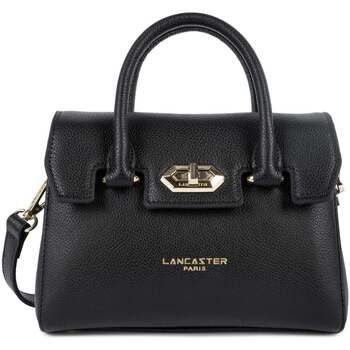 LANCASTER Bolso de mano Bolso de mano con solapa y cierre Mini Milano Cosmos Negro para mujer