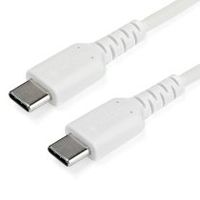 startechcom cable de 1m de carga usb c - de carga rapida y sincronizacian usb 20 tipo c a usb c para portatiles - revestimiento tpe de fibra de aramida mm 60w blanco - ipad pro surface