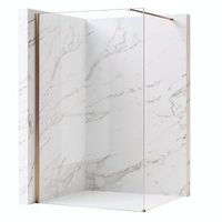 pared de la ducha rea flexi transparent brush copper 110 transparent