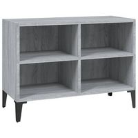 mueble de tv  muebles de salon con patas de metal gris sonoma 695x30x50 cm cfw40657