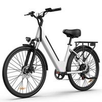 urlife e26 bicicleta electrica urbana de 26r bateria extraible blanca