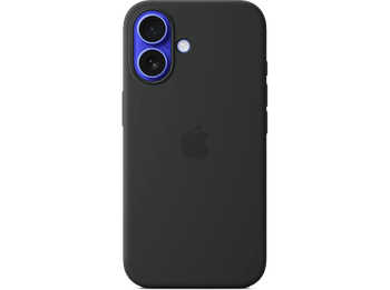Apple Funda de silicona con MagSafe para iPhone 16, Negro