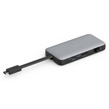Base de conexión Digitus USB-C de viaje 7 puertos HDMI 4K USB-A 3.2 Ethernet