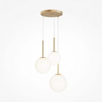 lampara colgante basic form opal oro 3 luces