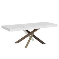 mesa extensible 160420x90 cm volantis premium patas fresno blanco multicolor 4c