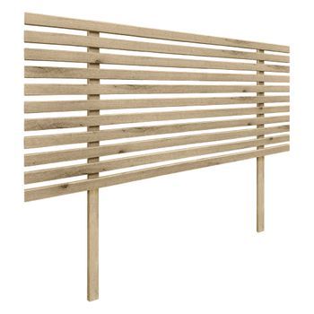 Cabecero De Madera Reciclada Dm Estilo Japones Con Patas 95x115cm Camas 95 - Cambrian Madera