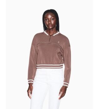 A|X Armani Exchange para mujer. XW001748AF10804U6136 Sudadera Bomber beige (M), Casual, AWPS (Izas), Modal