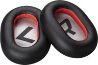 poly almohadillas para auriculares de cuero sintetico negro voyager 8200 2 unidades