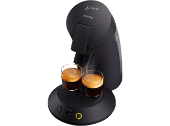 Cafetera de cápsulas - Philips Senseo Original Plus CSA210/61, 220 240 V, 0.7 l, Función 2 tazas, Negro