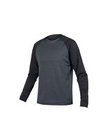 camiseta de ciclismo endura singletrack fleece bk hombre negro