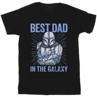 disney camiseta mandalorian best dad galaxy para hombre