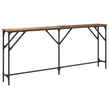 Mesa Consola Madera Vieja 180 X 23 X 75 Cm Vidaxl