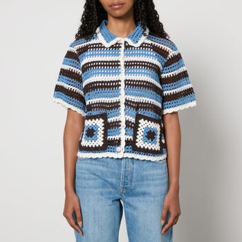 Baum Und Pferdgarten Cayley Crocheted Cotton Cardigan - XL
