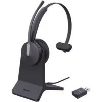 auriculares yealink wh64 inalambricos bluetooth y dect para oficina con microfono y base de carga