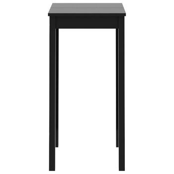 Mesa Alta De Bar Negra De Mdf 55x55x107 Cm