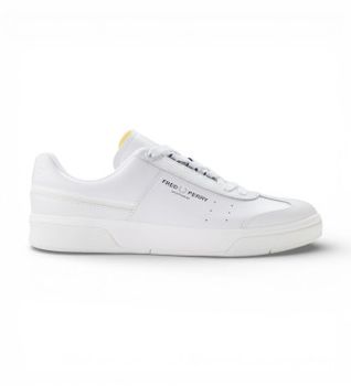 Fred Perry para hombre. B2317-200 Zapatillas de Piel B302 blanco (40), Plano, Cordones, Casual
