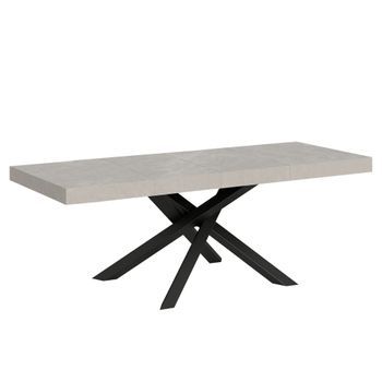 Mesa Extensible 160/420x90 Cm Volantis Premium Cachemir Patas Antracita