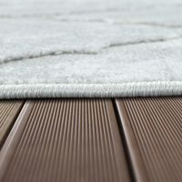 alfombras de interior y exterior stylo gris  120 cm redondo