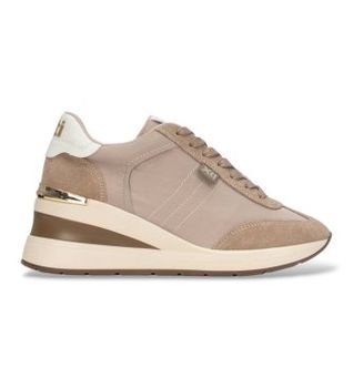 Xti para mujer. 14636502-BEIGE Zapatillas 146365 beige (37), Tela, 5 a 8cm, Cordones, Casual