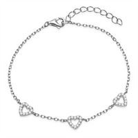 pulsera de filigrana de plata 925 con piedras engastadas