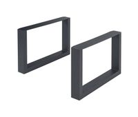 set de 2 patas de mesa makers 40x64 cm - negro encasa