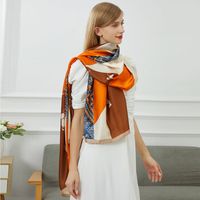 v 1969 bufanda estola de seda vivace patchwork para mujer