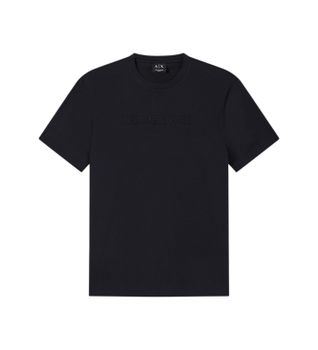 A|X Armani Exchange para hombre. XM002467AF10356UB101 Camiseta Slim-fit marino (L), Casual, Algodón, Manga corta