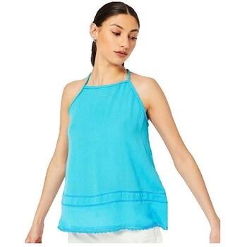 Superdry Camiseta tirantes Débardeur Vintage Beach bleu para mujer