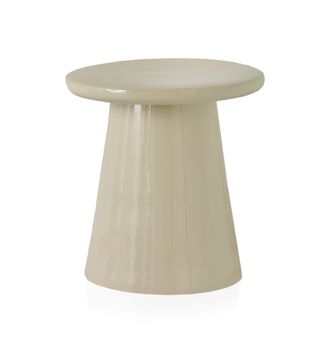 Taburete cerámico color beige