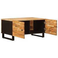 mesa de cafe - mesa de centro - mesa baja marron 80 x 50 x 40 cm madera de mango maciza