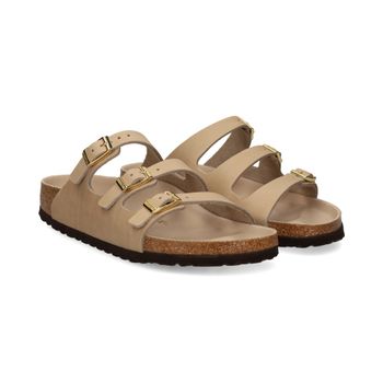Birkenstock Sandalias Planas Mujer - Beige Talla 41n