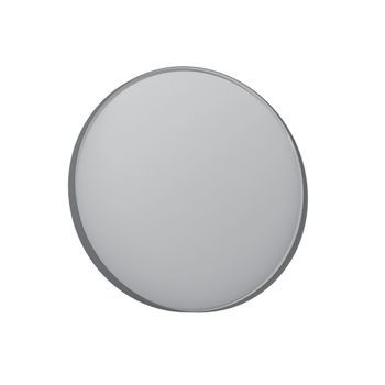 Espejo Decorativo De Madera  - 90 X 7 X 90 Cm - Gris Mate