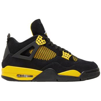 Nike Zapatillas de baloncesto Baskets air jordan 4 retro thunder nubuck noir/jaune para hombre