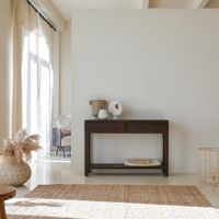 consola de caoba maciza