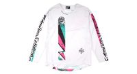 camiseta de manga larga juvenil troy lee designs sprint blanca