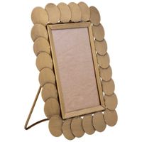 portafotos de metal dorado 175x225x15h cm