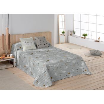 Colcha Bouti Reversible Gatos 3 Panzup Cama 150