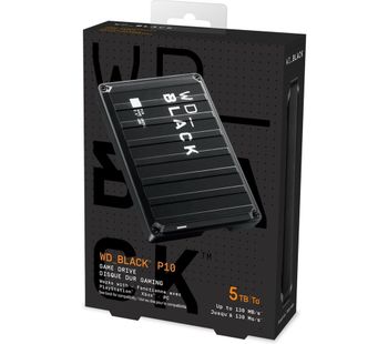 _BLACK P10 Game Drive - 5 TB, Black, Black