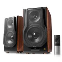 edifier s3000mkii altavoces activos con wifibluetooth marrones
