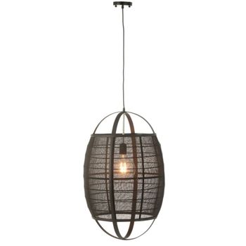 Lámpara de techo de tela negra 43*43*66 cm